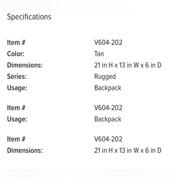 RAWLINGS RUGGED BACKPACK - Picture 5 of 5